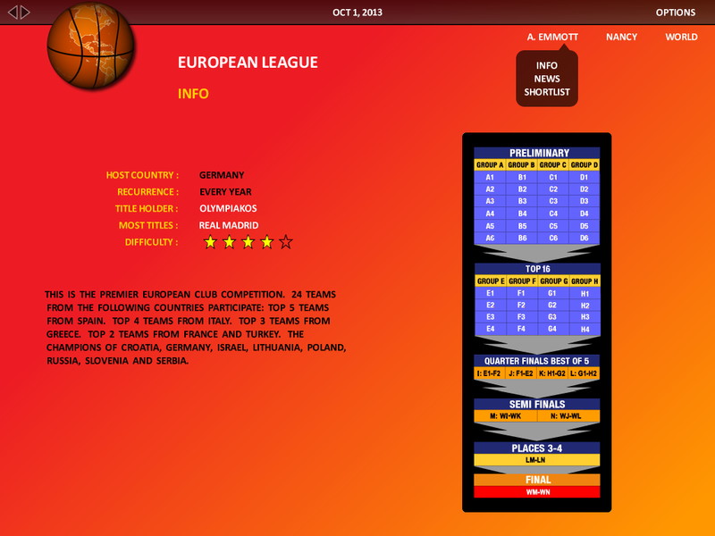 World Basketball Manager - screenshot 3