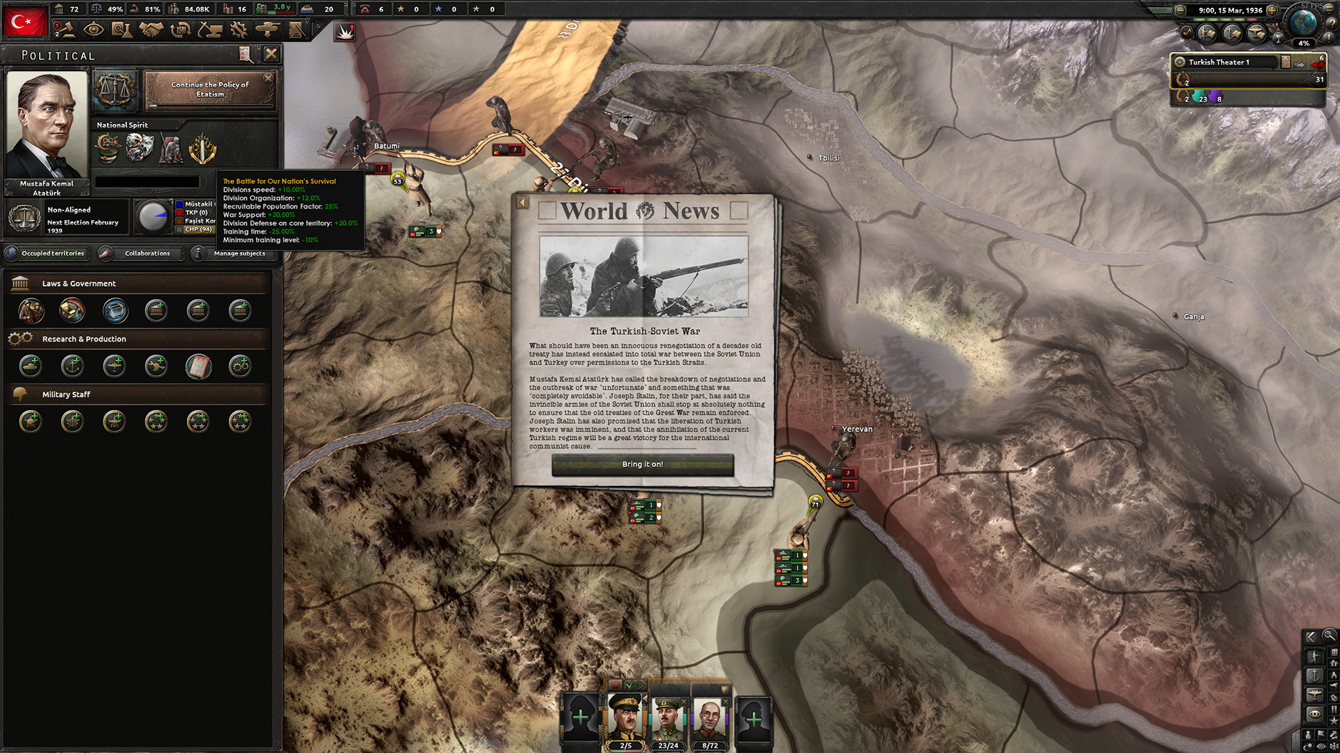 Hearts of Iron IV: Battle for the Bosporus - screenshot 2