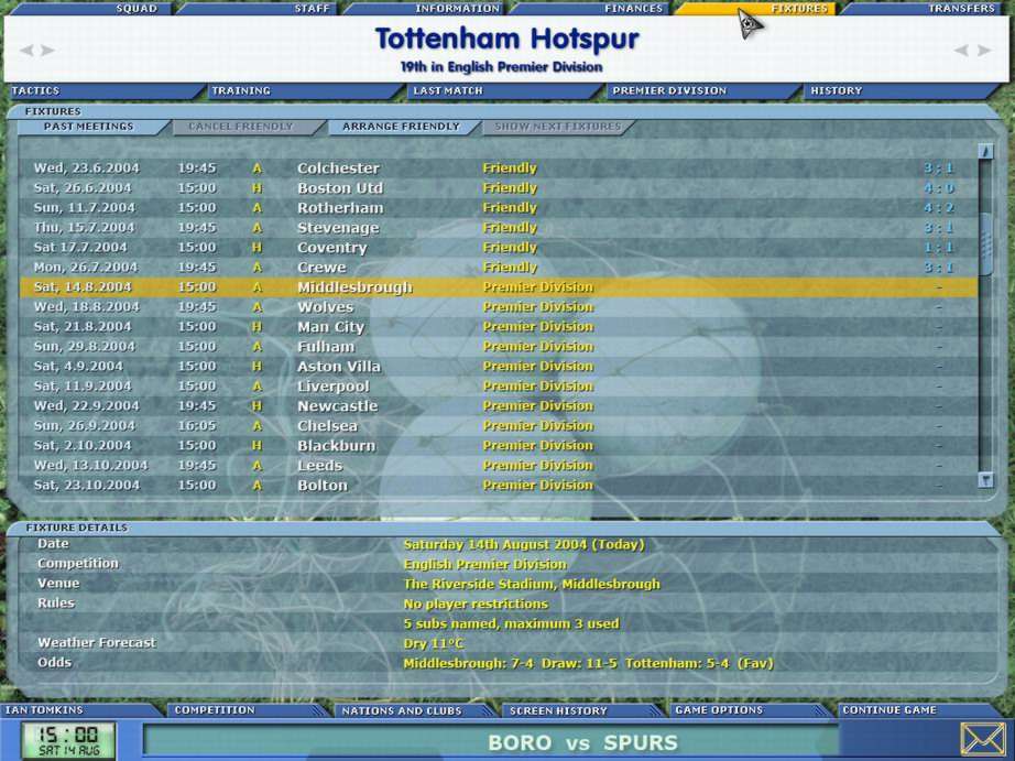 Championship Manager 5 - screenshot 6