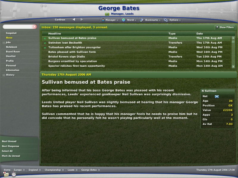 Football Manager 2007 - screenshot 20