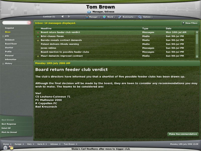 Football Manager 2007 - screenshot 8