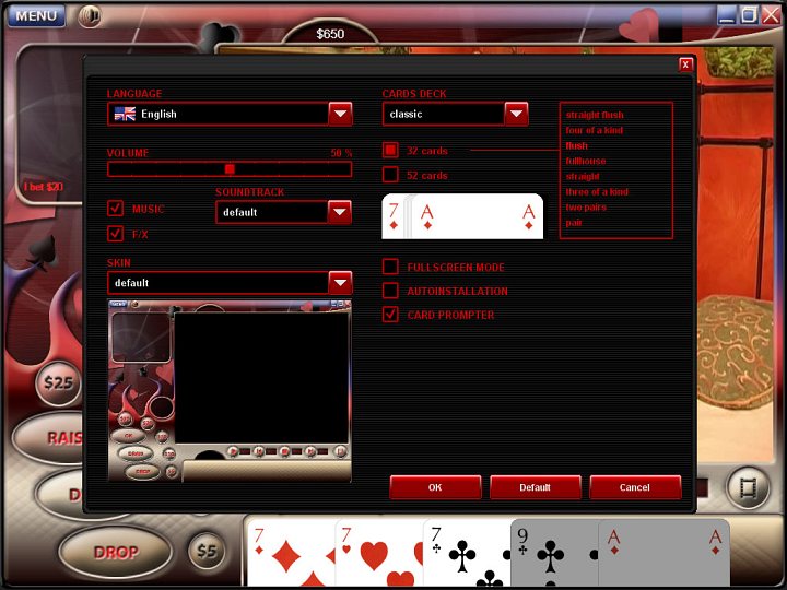 Video Strip Poker Supreme - screenshot 1