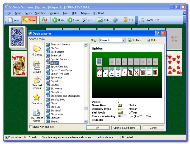 SolSuite 2007 - screenshot 5