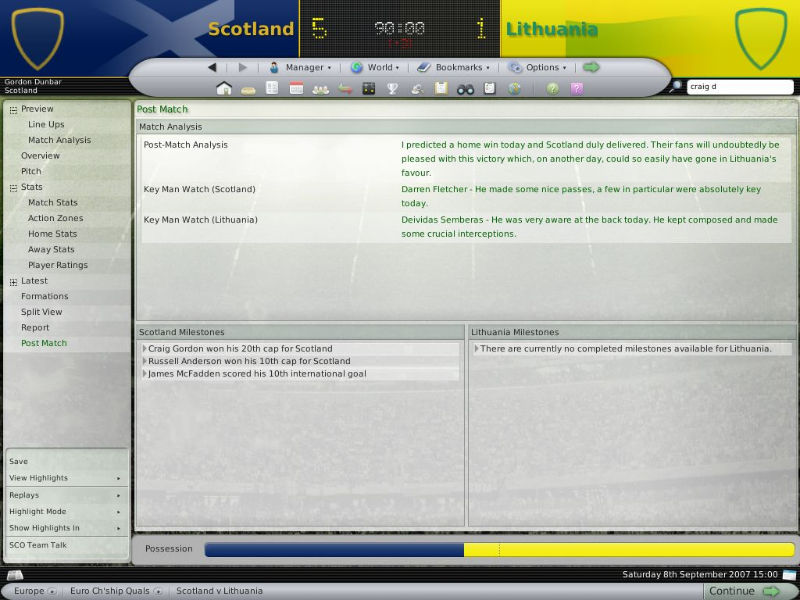 Football Manager 2008 - screenshot 3
