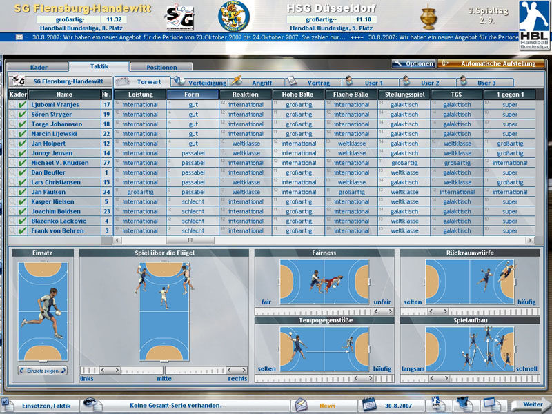 Handball Manager 2008 - screenshot 9