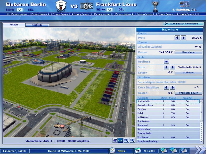 Heimspiel - Eishockeymanager 2007 - screenshot 16