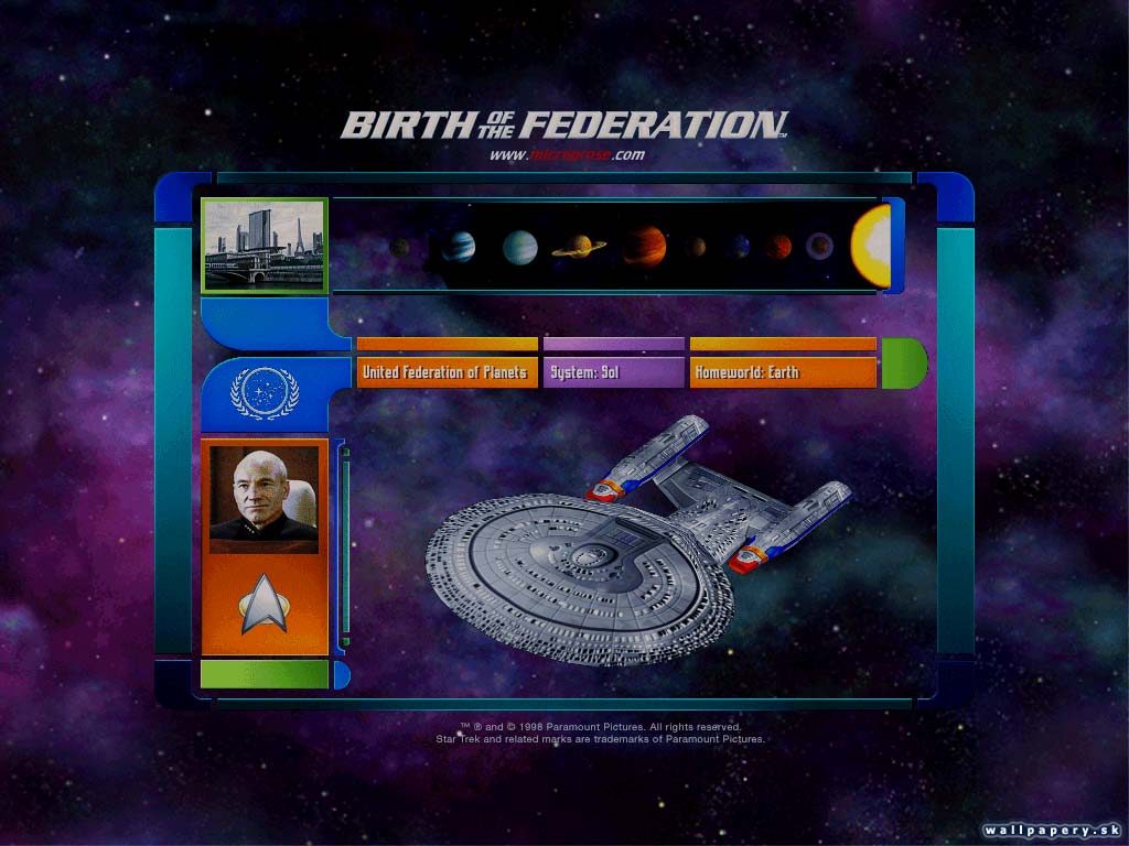 Star Trek: The Next Generation: Birth of the Federation - wallpaper 1